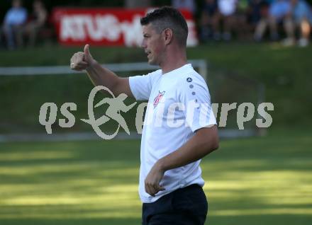 Fussball. Kaerntner Liga. Atus Ferlach gegen SAK.  Trainer Mario Verdel (Ferlach). Ferlach, 22.8.2020.
Foto: Kuess
---
pressefotos, pressefotografie, kuess, qs, qspictures, sport, bild, bilder, bilddatenbank