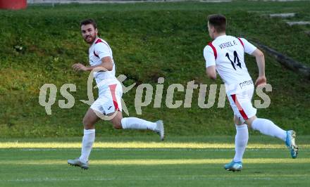 Fussball. Kaerntner Liga. Atus Ferlach gegen SAK. Torjubel Jakob Orgonyi (Ferlach). Ferlach, 22.8.2020.
Foto: Kuess
---
pressefotos, pressefotografie, kuess, qs, qspictures, sport, bild, bilder, bilddatenbank