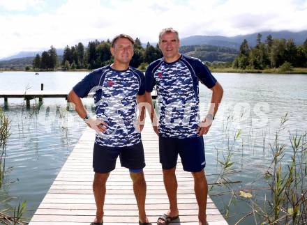 Fussball Training. SK Austria Klagenfurt. Tormanntrainer Thomas Lenuweit, Trainer Robert Micheu. Faaker See, am 25.8.2020.
Foto: Kuess
www.qspictures.net
---
pressefotos, pressefotografie, kuess, qs, qspictures, sport, bild, bilder, bilddatenbank