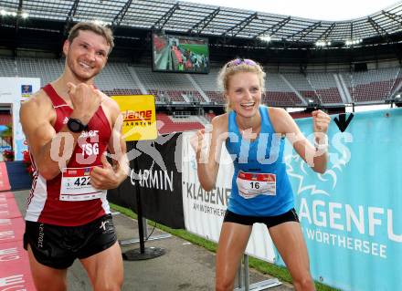 Kaernten laeuft.  Dominik Sowieja (GER), Thea Heim (GER). Klagenfurt, am 23.8.2020.
Foto: Kuess
---
pressefotos, pressefotografie, kuess, qs, qspictures, sport, bild, bilder, bilddatenbank