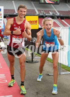 Kaernten laeuft.  Dominik Sowieja (GER), Thea Heim (GER). Klagenfurt, am 23.8.2020.
Foto: Kuess
---
pressefotos, pressefotografie, kuess, qs, qspictures, sport, bild, bilder, bilddatenbank