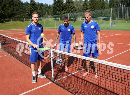 Fussball Training. SK Austria Klagenfurt. Markus Rusek, Philipp Huetter, Patrick Greil . Faaker See, am 25.8.2020.
Foto: Kuess
www.qspictures.net
---
pressefotos, pressefotografie, kuess, qs, qspictures, sport, bild, bilder, bilddatenbank
