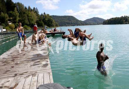 Fussball Training. SK Austria Klagenfurt. Mc Moordy King Huether, Oliver Markoutz, Torsten Mahrer. Faaker See, am 25.8.2020.
Foto: Kuess
www.qspictures.net
---
pressefotos, pressefotografie, kuess, qs, qspictures, sport, bild, bilder, bilddatenbank