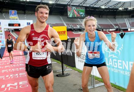 Kaernten laeuft.  Dominik Sowieja (GER), Thea Heim (GER). Klagenfurt, am 23.8.2020.
Foto: Kuess
---
pressefotos, pressefotografie, kuess, qs, qspictures, sport, bild, bilder, bilddatenbank