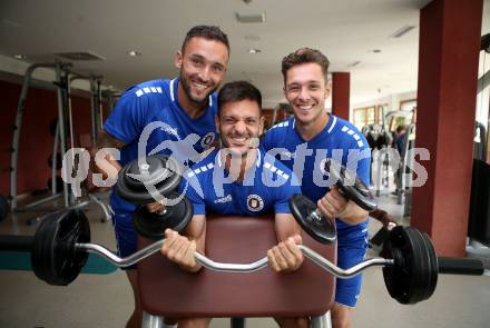 Fussball Training. SK Austria Klagenfurt. Markus Pink, Darijo Pecirep, Oliver Markoutz . Faaker See, am 25.8.2020.
Foto: Kuess
www.qspictures.net
---
pressefotos, pressefotografie, kuess, qs, qspictures, sport, bild, bilder, bilddatenbank