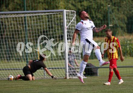 Fussball 1. Klasse C. Glanegg gegen St. Veit.  Torjubel Marco Messner  (St. Veit). Glanegg, am 23.8.2020.
Foto: Kuess
---
pressefotos, pressefotografie, kuess, qs, qspictures, sport, bild, bilder, bilddatenbank