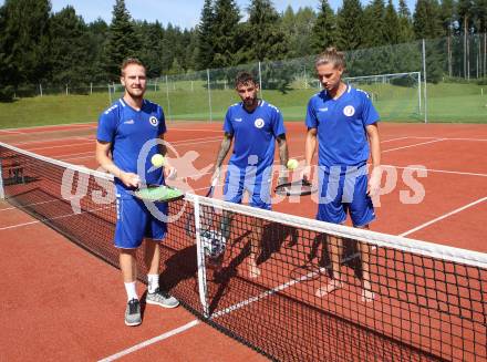 Fussball Training. SK Austria Klagenfurt. Markus Rusek, Philipp Huetter, Patrick Greil . Faaker See, am 25.8.2020.
Foto: Kuess
www.qspictures.net
---
pressefotos, pressefotografie, kuess, qs, qspictures, sport, bild, bilder, bilddatenbank