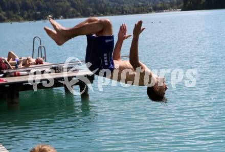 Fussball Training. SK Austria Klagenfurt. Oliver  Markoutz . Faaker See, am 25.8.2020.
Foto: Kuess
www.qspictures.net
---
pressefotos, pressefotografie, kuess, qs, qspictures, sport, bild, bilder, bilddatenbank