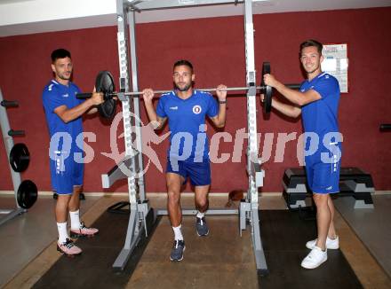 Fussball Training. SK Austria Klagenfurt. Darijo Pecirep, Markus Pink, Oliver Markoutz . Faaker See, am 25.8.2020.
Foto: Kuess
www.qspictures.net
---
pressefotos, pressefotografie, kuess, qs, qspictures, sport, bild, bilder, bilddatenbank