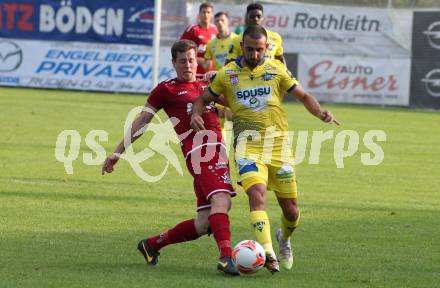 Fussball OEFB Cup. ATSV Wolfsberg gegen St. Poelten. Markus Poecheim, (Wolfsberg),  Dor Hugy   (St. Poelten). Wolfsberg, am 29.8.2020.
Foto: Kuess
---
pressefotos, pressefotografie, kuess, qs, qspictures, sport, bild, bilder, bilddatenbank