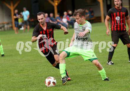 Fussball. 2. Klasse C. Viktring gegen Gurk. Rene Pulko (Viktring),  Andreas Pichler (Gurk). Viktring, 29.8.2020.
Foto: Kuess
---
pressefotos, pressefotografie, kuess, qs, qspictures, sport, bild, bilder, bilddatenbank