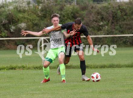 Fussball. 2. Klasse C. Viktring gegen Gurk. Werner Hofmeister (Viktring),   Oliver Liebetegger (Gurk). Viktring, 29.8.2020.
Foto: Kuess
---
pressefotos, pressefotografie, kuess, qs, qspictures, sport, bild, bilder, bilddatenbank