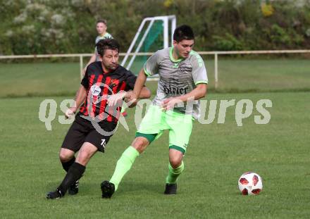 Fussball. 2. Klasse C. Viktring gegen Gurk. Christian Sablatnig (Viktring),   Spielertrainer Mario Ring (Gurk). Viktring, 29.8.2020.
Foto: Kuess
---
pressefotos, pressefotografie, kuess, qs, qspictures, sport, bild, bilder, bilddatenbank