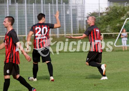 Fussball. 2. Klasse C. Viktring gegen Gurk. Torjubel  Daniel Rothleitner, Raphael Weinmann (Viktring). Viktring, 29.8.2020.
Foto: Kuess
---
pressefotos, pressefotografie, kuess, qs, qspictures, sport, bild, bilder, bilddatenbank