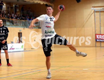 Handball Spusu Liga. SC Ferlach gegen Baernbach.   Rok Golcar. Ferlach, am 5.9 2020.
Foto: Kuess
---
pressefotos, pressefotografie, kuess, qs, qspictures, sport, bild, bilder, bilddatenbank
