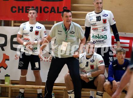 Handball Spusu Liga. SC Ferlach gegen Baernbach.  Trainer Uros Serbec  (Ferlach). Ferlach, am 5.9 2020.
Foto: Kuess
---
pressefotos, pressefotografie, kuess, qs, qspictures, sport, bild, bilder, bilddatenbank