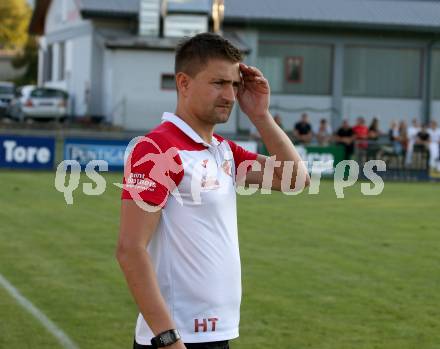 Fussball. Kaerntner Liga.  Bleiburg gegen Gmuend.  Trainer Hannes Truskaller  (Gmuend). Bleiburg, am 5.9.2020.
Foto: Kuess
---
pressefotos, pressefotografie, kuess, qs, qspictures, sport, bild, bilder, bilddatenbank