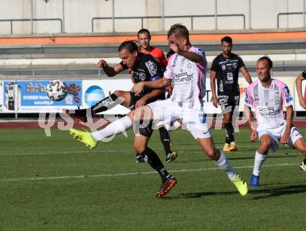 Fussball. Tipico Bundesliga. Testspiel.  RZ Pellets WAC gegen FC Juniors OOE. Michael Liendl (WAC),   Erwin Softic (Juniors). Wolfsberg, am 5.9.2020.
Foto: Kuess
---
pressefotos, pressefotografie, kuess, qs, qspictures, sport, bild, bilder, bilddatenbank
