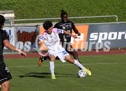 Fussball. Tipico Bundesliga. Testspiel.  RZ Pellets WAC gegen FC Juniors OOE. Cheikhou Dieng (WAC),  Hyunseok Hong (Juniors). Wolfsberg, am 5.9.2020.
Foto: Kuess
---
pressefotos, pressefotografie, kuess, qs, qspictures, sport, bild, bilder, bilddatenbank