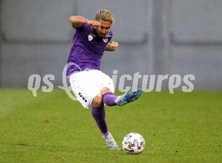 Fussball 2. Liga. SK Austria Klagenfurt gegen FC Blau Weiss Linz.  Maximiliano Moreira Romero (Klagenfurt). Klagenfurt, am 11.9.2020.
Foto: Kuess
www.qspictures.net
---
pressefotos, pressefotografie, kuess, qs, qspictures, sport, bild, bilder, bilddatenbank