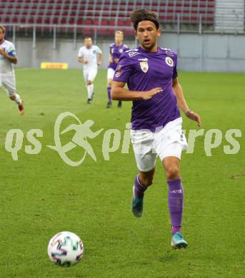 Fussball 2. Liga. SK Austria Klagenfurt gegen FC Blau Weiss Linz.  Julian von Haacke (Klagenfurt). Klagenfurt, am 11.9.2020.
Foto: Kuess
www.qspictures.net
---
pressefotos, pressefotografie, kuess, qs, qspictures, sport, bild, bilder, bilddatenbank
