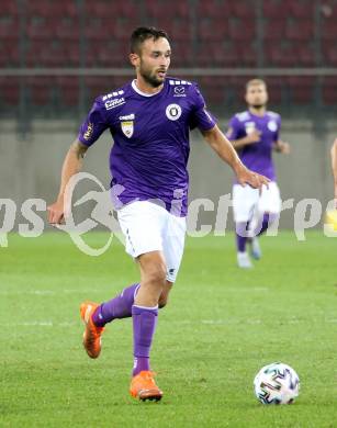 Fussball 2. Liga. SK Austria Klagenfurt gegen FC Blau Weiss Linz.  Markus Pink (Klagenfurt). Klagenfurt, am 11.9.2020.
Foto: Kuess
www.qspictures.net
---
pressefotos, pressefotografie, kuess, qs, qspictures, sport, bild, bilder, bilddatenbank
