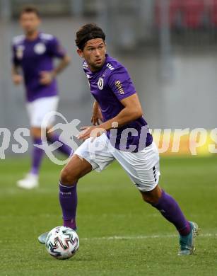 Fussball 2. Liga. SK Austria Klagenfurt gegen FC Blau Weiss Linz.  Julian von Haacke (Klagenfurt). Klagenfurt, am 11.9.2020.
Foto: Kuess
www.qspictures.net
---
pressefotos, pressefotografie, kuess, qs, qspictures, sport, bild, bilder, bilddatenbank