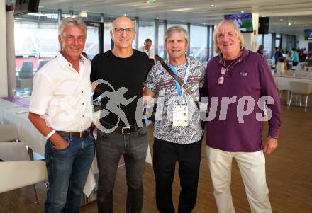 Fussball 2. Liga. SK Austria Klagenfurt. Hannes Haubitz, Ewald Tuermer, Manfred Linzmaier, Helmut Koenig. Klagenfurt, am 11.9.2020.
Foto: Kuess
---
pressefotos, pressefotografie, kuess, qs, qspictures, sport, bild, bilder, bilddatenbank