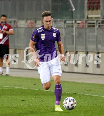Fussball 2. Liga. SK Austria Klagenfurt gegen FC Blau Weiss Linz.  Oliver Markoutz (Klagenfurt). Klagenfurt, am 11.9.2020.
Foto: Kuess
www.qspictures.net
---
pressefotos, pressefotografie, kuess, qs, qspictures, sport, bild, bilder, bilddatenbank