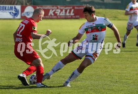 Fussball Regionalliga. WAC Amateure gegen Kalsdorf.  Leo Vielgut  (WAC),   Timotej Mate (Kalsdorf). St. Andrae, am 12.9.2020.
Foto: Kuess
---
pressefotos, pressefotografie, kuess, qs, qspictures, sport, bild, bilder, bilddatenbank