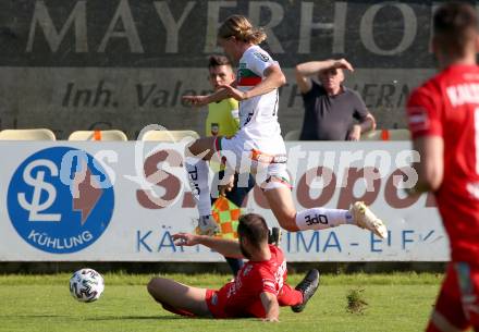 Fussball Regionalliga. WAC Amateure gegen Kalsdorf.  Marcel Holzer
 (WAC), Emir Dautovic  (Kalsdorf). St. Andrae, am 12.9.2020.
Foto: Kuess
---
pressefotos, pressefotografie, kuess, qs, qspictures, sport, bild, bilder, bilddatenbank