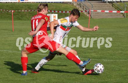 Fussball Regionalliga. WAC Amateure gegen Kalsdorf. Fabian Tauchhammer  (WAC), Marco Krammer  (Kalsdorf). St. Andrae, am 12.9.2020.
Foto: Kuess
---
pressefotos, pressefotografie, kuess, qs, qspictures, sport, bild, bilder, bilddatenbank