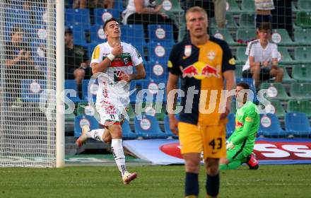 Fussball. Bundesliga. RZ Pellets WAC gegen FC Red Bull Salzburg. Torjubel Dario Vizinger (WAC). Wolfsberg, am 13.9.2020.
Foto: Kuess
www.qspictures.net

---
pressefotos, pressefotografie, kuess, qs, qspictures, sport, bild, bilder, bilddatenbank