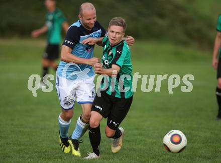 Fussball 1. KLasse D. Eitweg gegen Mittlern. Florian Schatz  (Eitweg),  Adrian Martin Lippnig (Mittlern). Eitweg, am 6.9.2020.
Foto: Kuess
---
pressefotos, pressefotografie, kuess, qs, qspictures, sport, bild, bilder, bilddatenbank