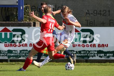 Fussball Regionalliga. WAC Amateure gegen Kalsdorf. Marcel Holzer (WAC),   Marco Krammer (Kalsdorf). St. Andrae, am 12.9.2020.
Foto: Kuess
---
pressefotos, pressefotografie, kuess, qs, qspictures, sport, bild, bilder, bilddatenbank