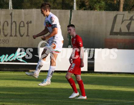 Fussball Regionalliga. WAC Amateure gegen Kalsdorf. Torjubel  Leo Vielgut  (WAC). St. Andrae, am 12.9.2020.
Foto: Kuess
---
pressefotos, pressefotografie, kuess, qs, qspictures, sport, bild, bilder, bilddatenbank