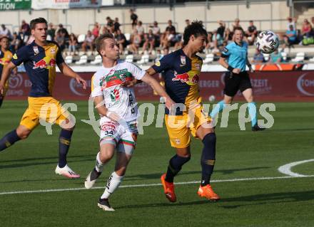 Fussball. Bundesliga. RZ Pellets WAC gegen FC Red Bull Salzburg. Marc Andre Schmerboeck,  (WAC),  Andre Ramalho Silva (Salzburg). Wolfsberg, am 13.9.2020.
Foto: Kuess
www.qspictures.net

---
pressefotos, pressefotografie, kuess, qs, qspictures, sport, bild, bilder, bilddatenbank
