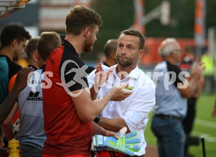 Fussball. Bundesliga. RZ Pellets WAC gegen FC Red Bull Salzburg.Manuel Kuttin, Trainer Ferdinand Feldhofer  (WAC). Wolfsberg, am 13.9.2020.
Foto: Kuess
www.qspictures.net

---
pressefotos, pressefotografie, kuess, qs, qspictures, sport, bild, bilder, bilddatenbank