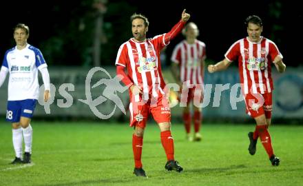 Fussball. Kaerntner Liga. KAC 1909 gegen Treibach. Torjubel   Helmut Koenig (KAC 1909). Klagenfurt, 18.9.2020.
Foto: Kuess
---
pressefotos, pressefotografie, kuess, qs, qspictures, sport, bild, bilder, bilddatenbank