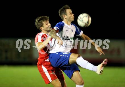 Fussball. Kaerntner Liga. KAC 1909 gegen Treibach. Florian Richard Peterl  (KAC 1909), Kevin Vaschauner  (Treibach). Klagenfurt, 18.9.2020.
Foto: Kuess
---
pressefotos, pressefotografie, kuess, qs, qspictures, sport, bild, bilder, bilddatenbank