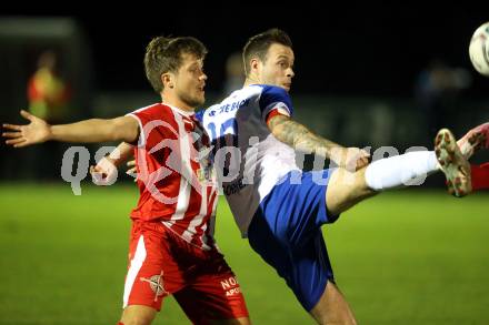 Fussball. Kaerntner Liga. KAC 1909 gegen Treibach. Florian Richard Peterl  (KAC 1909), Kevin Vaschauner  (Treibach). Klagenfurt, 18.9.2020.
Foto: Kuess
---
pressefotos, pressefotografie, kuess, qs, qspictures, sport, bild, bilder, bilddatenbank