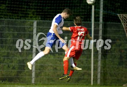 Fussball. Kaerntner Liga. KAC 1909 gegen Treibach. Florian Richard Peterl  (KAC 1909), Hanno Ulrich Wachernig (Treibach). Klagenfurt, 18.9.2020.
Foto: Kuess
---
pressefotos, pressefotografie, kuess, qs, qspictures, sport, bild, bilder, bilddatenbank