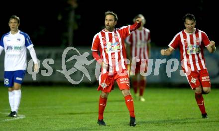 Fussball. Kaerntner Liga. KAC 1909 gegen Treibach. Torjubel   Helmut Koenig (KAC 1909). Klagenfurt, 18.9.2020.
Foto: Kuess
---
pressefotos, pressefotografie, kuess, qs, qspictures, sport, bild, bilder, bilddatenbank