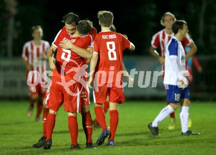 Fussball. Kaerntner Liga. KAC 1909 gegen Treibach. Torjubel   Helmut Koenig (KAC 1909). Klagenfurt, 18.9.2020.
Foto: Kuess
---
pressefotos, pressefotografie, kuess, qs, qspictures, sport, bild, bilder, bilddatenbank
