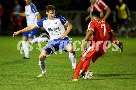 Fussball. Kaerntner Liga. KAC 1909 gegen Treibach. Sandro Jose Da Silva (KAC 1909), Hanno Ulrich Wachernig (Treibach). Klagenfurt, 18.9.2020.
Foto: Kuess
---
pressefotos, pressefotografie, kuess, qs, qspictures, sport, bild, bilder, bilddatenbank