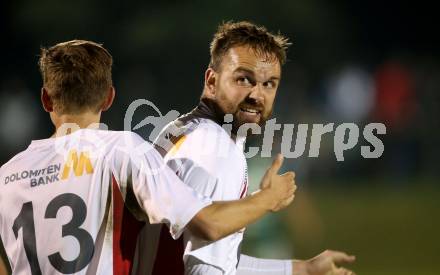 Fussball Kaerntner Liga. Lendorf gegen Gmuend.  Torjubel Udo Gasser (Gmuend). Lendorf, am 19.9.2020.
Foto: Kuess
---
pressefotos, pressefotografie, kuess, qs, qspictures, sport, bild, bilder, bilddatenbank