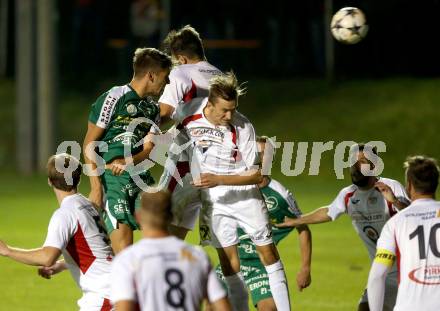 Fussball Kaerntner Liga. Lendorf gegen Gmuend. Raphael Knoflach (Lendorf), Niklas Hinteregger (Gmuend). Lendorf, am 19.9.2020.
Foto: Kuess
---
pressefotos, pressefotografie, kuess, qs, qspictures, sport, bild, bilder, bilddatenbank
