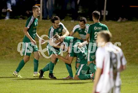 Fussball Kaerntner Liga. Lendorf gegen Gmuend. Torjubel (Lendorf). Lendorf, am 19.9.2020.
Foto: Kuess
---
pressefotos, pressefotografie, kuess, qs, qspictures, sport, bild, bilder, bilddatenbank