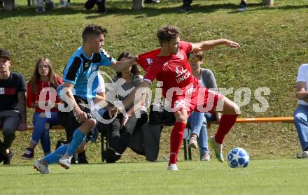 Fussball. Unterliga Ost. Gallizien gegen Grafenstein. Nico Sorger (Gallizien),  Lukas Michael Rutnig (Grafenstein). Gallizien, 20.9.2020.
Foto: Kuess
---
pressefotos, pressefotografie, kuess, qs, qspictures, sport, bild, bilder, bilddatenbank