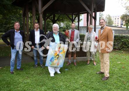 Ehrung Eishockey Sportler des Jahres 2020. Hannes Schoby, Hannes Orasche, Bernd Svetnik,  David Madlener, Tono Hoenigmann, Karin Bernhard. Klagenfurt, 21.9.2020.
Foto: Kuess
---
pressefotos, pressefotografie, kuess, qs, qspictures, sport, bild, bilder, bilddatenbank